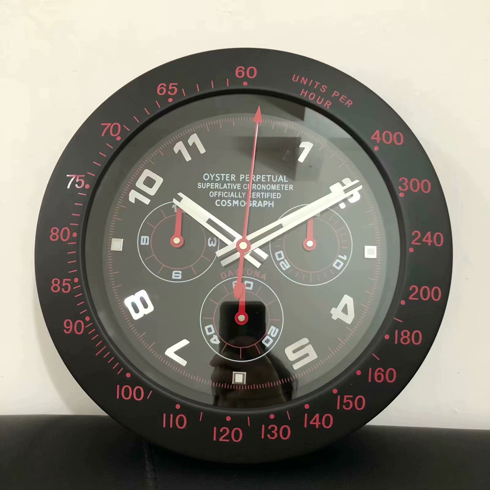 Battery Wall Clocks with Black Arabic Face - Click Image to Close